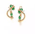 14K Solid Yellow Gold Emerald May Births