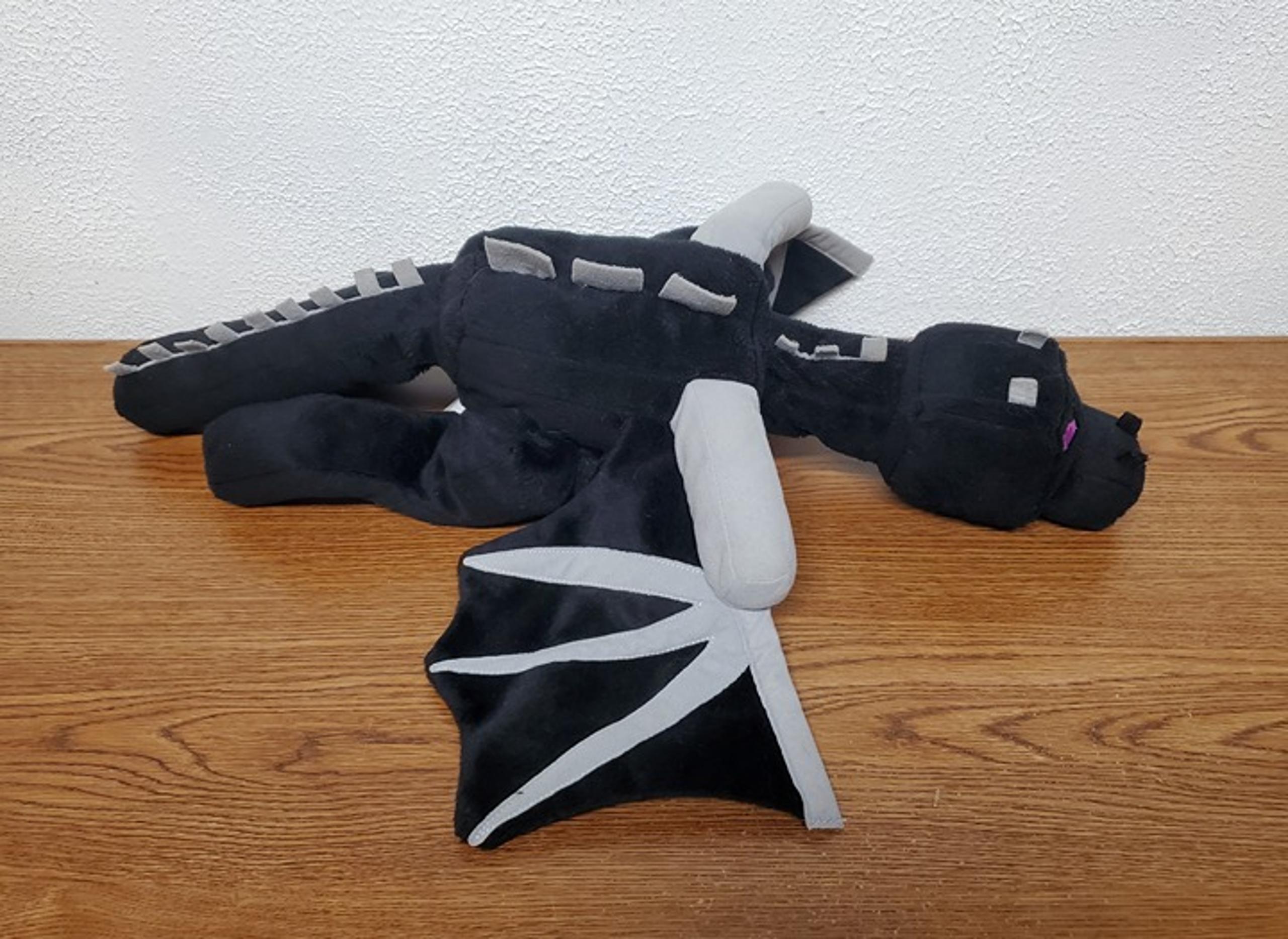 Plush Minecraft Mojang Jinx Black Ender Dragon Stuffed Animal 24" x 21"