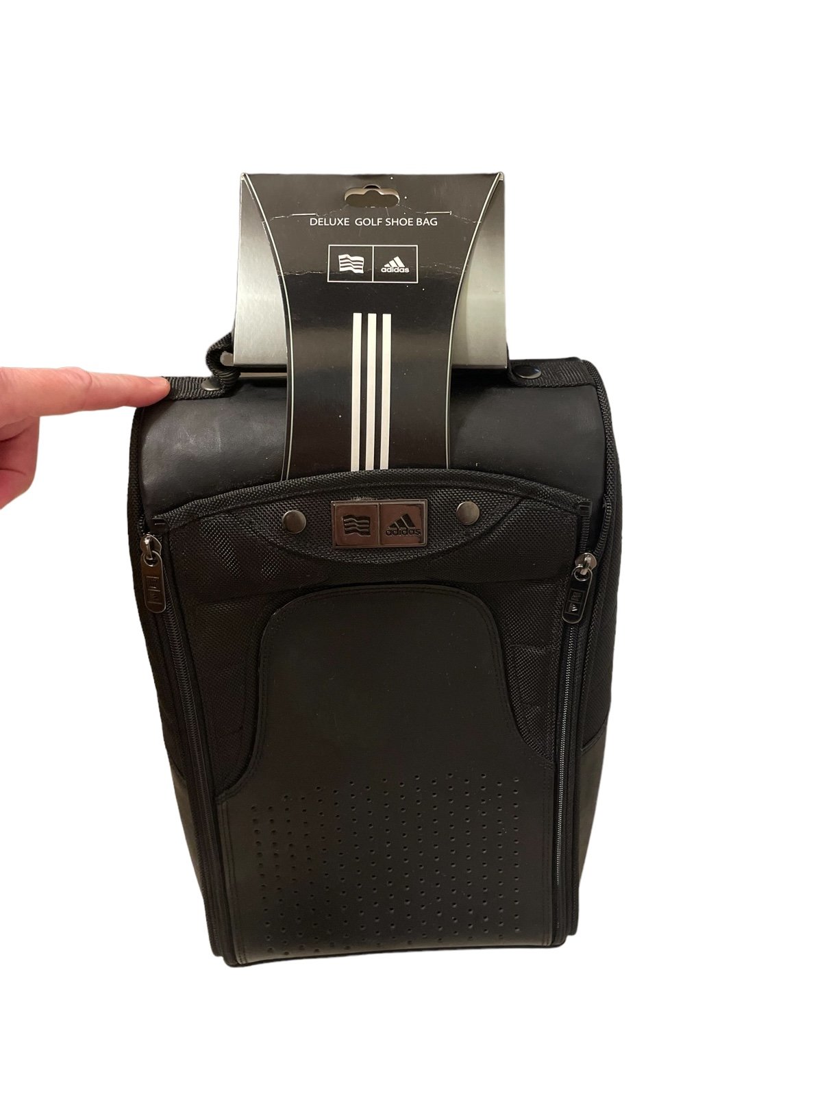 Adidas Deluxe Leather Athletic Shoe/ Golf Shoe Bag