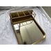 Gold Metal Hanging Bathroom Mirror Organizer