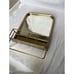 Gold Metal Hanging Bathroom Mirror Organizer
