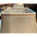 Pair, Green Lamp Shades With White Trim