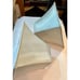 Pair, Green Lamp Shades With White Trim