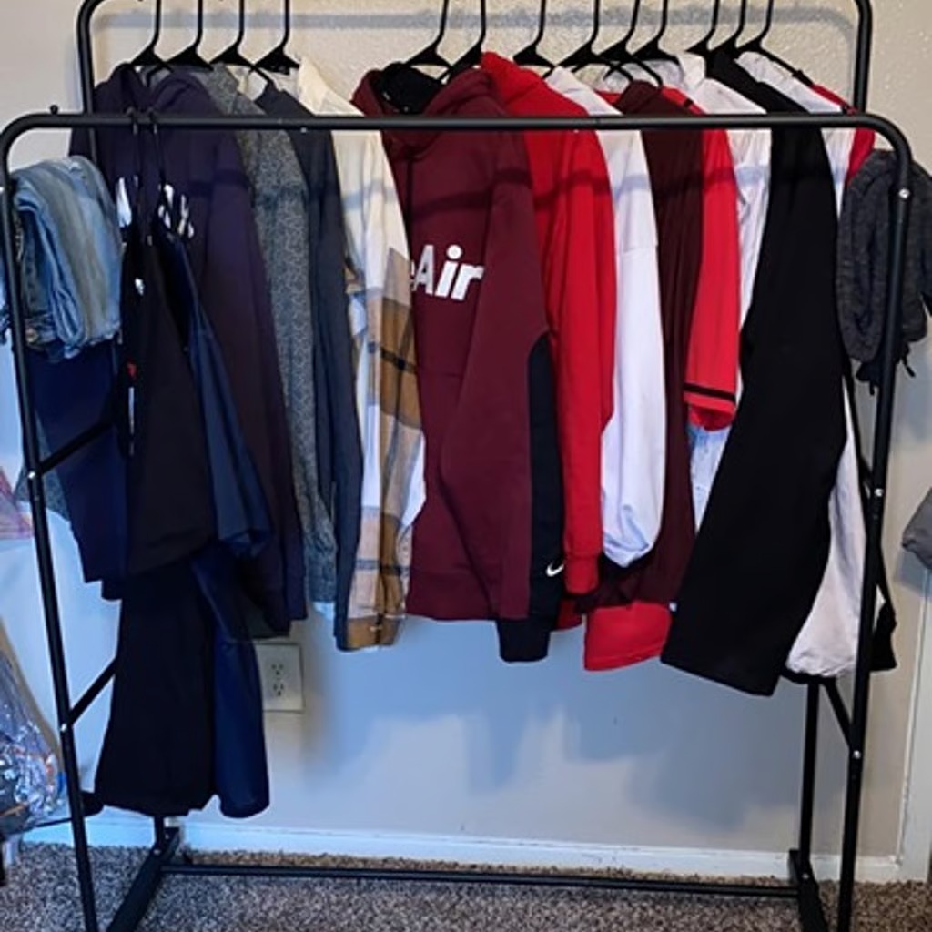 Garment Rack Freestanding Hanger Double Pole Multi-functional - NEW