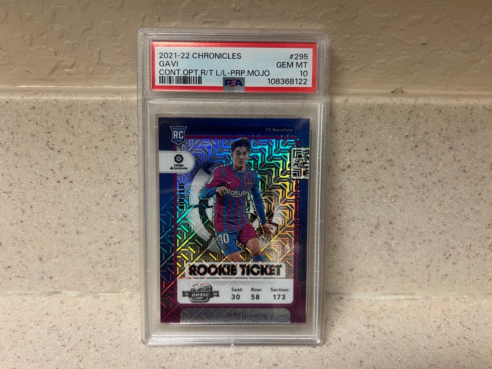 Gavi the Star boy!! Optic Contenders Purple Mojo PSA 10!