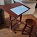 Art desk and stool (read full description)