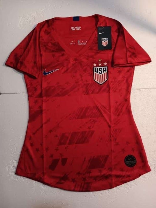 USWNT USA 2019 World Cup Champions 4 Star Away Womens Soccer Jersey 2019-2020