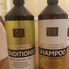 DEAD SEA Collection CASTOR OIL Strengtening Shampoo & Conditioner