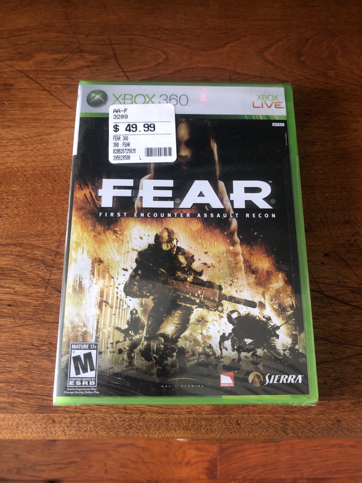 F.E.A.R. First Encounter Assault Recon Xbox 360 (Factory Sealed) Rare