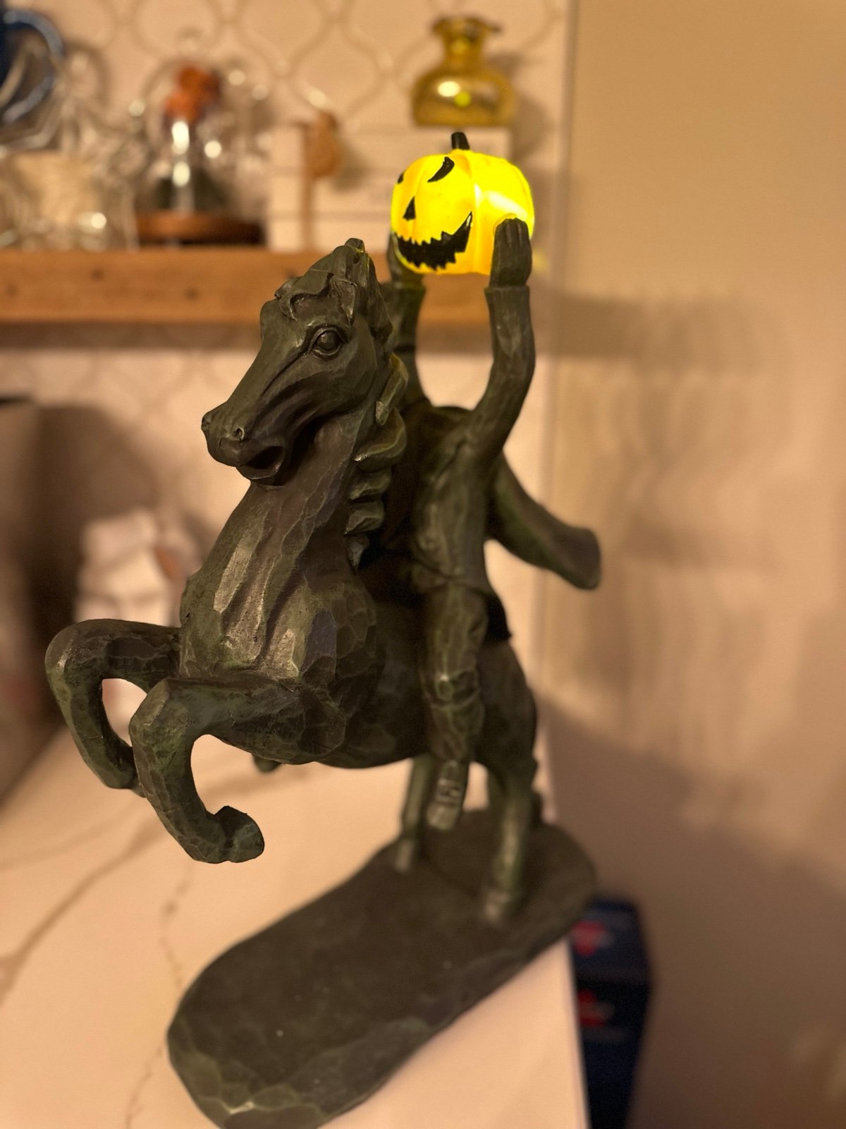 headless horseman statue