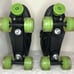 Roller Derby Black & Green Laser 7.9MX 4 Wheel Roller Skates Youth Size 5