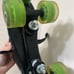 Roller Derby Black & Green Laser 7.9MX 4 Wheel Roller Skates Youth Size 5