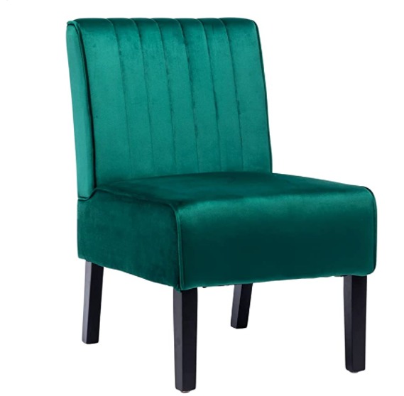 Living Room Chairs Armless Accent Chairs Comfy Bedroom Chair Velvet
