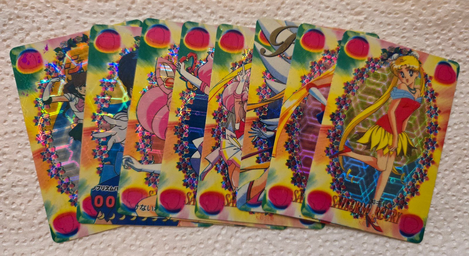 1990's Vintage Sailor Moon Sticker Cards
