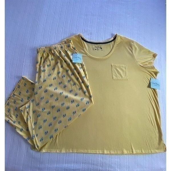 Coral Bay Woman’s 3X PJ Top and Pants with Flip Flop Pattern
