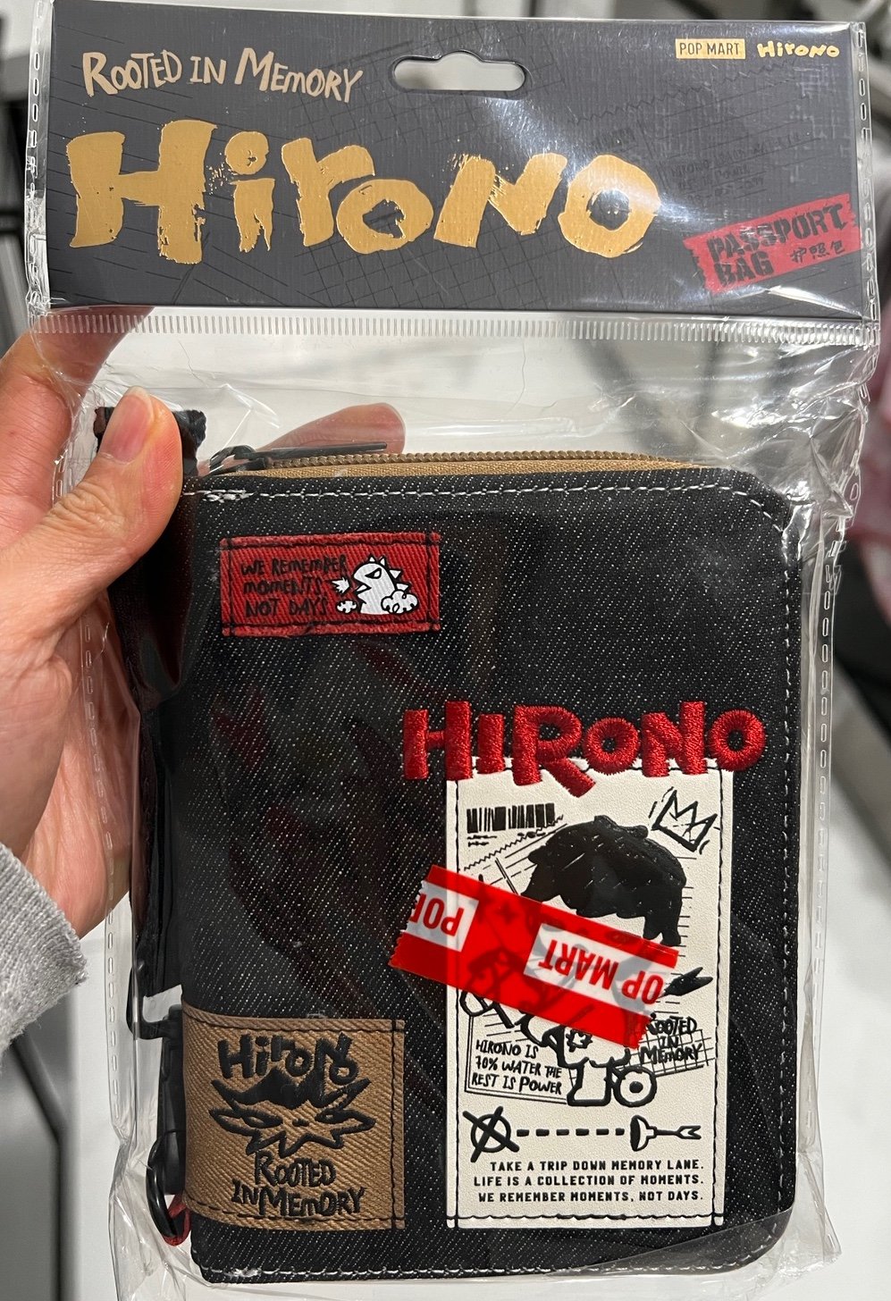 POPMART Hirono ECHO Series Passport storage bag New gift NEW