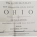 Rand-McNally New Commercial Atlas Map of Ohio With Railroad Steamer Lines 1920s