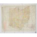 Rand-McNally New Commercial Atlas Map of Ohio With Railroad Steamer Lines 1920s