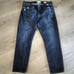 Frame Jeans Women 31x24.5 Blue Le Garcon Crop Distressed Dark Wash