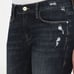 Frame Jeans Women 31x24.5 Blue Le Garcon Crop Distressed Dark Wash