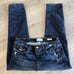 Frame Jeans Women 31x24.5 Blue Le Garcon Crop Distressed Dark Wash