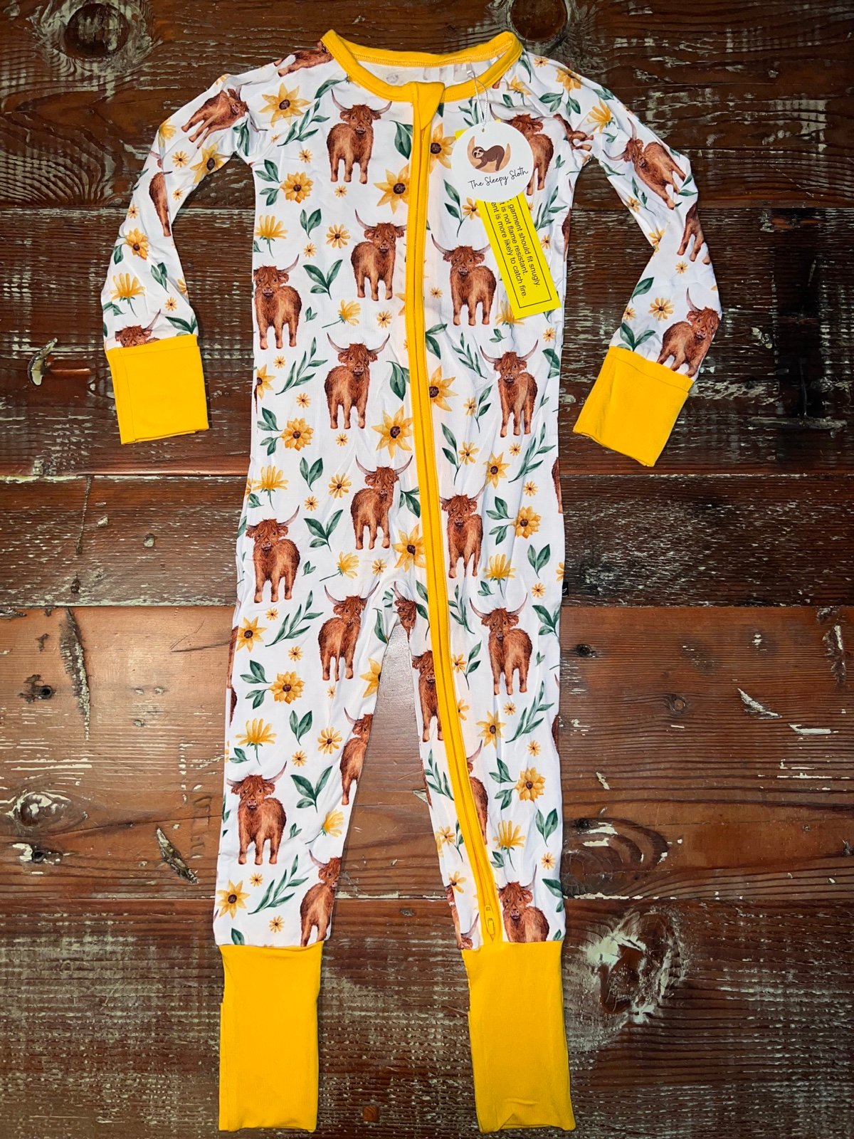 The Sleepy Sloth Charlotte Zip Jammies // 2T