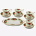 ROYAL ALBERT OLD COUNTRY ROSES 9 PC COMPLETER TEA SET-TEACUPS-SAUCERS-TRAY/PLATE
