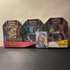 RARE Pokemon TCG: Dawn Wings Necrozma-GX Prism Pokemon Tins 3pack