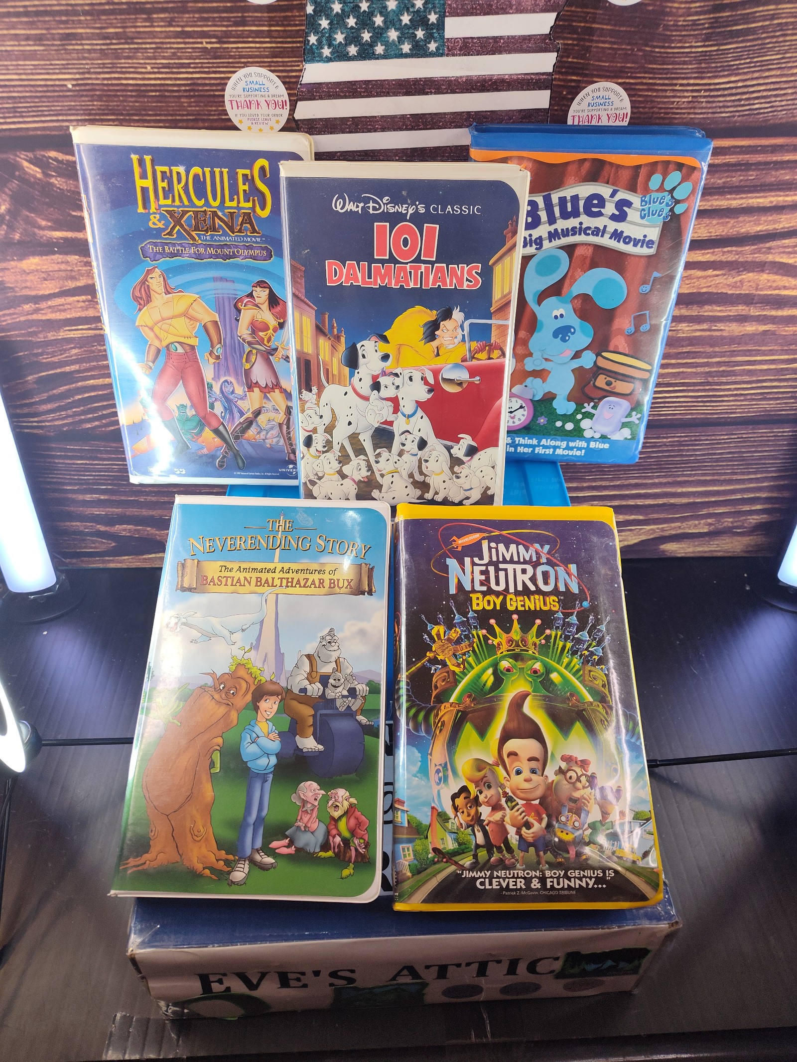 Lot Of 5 Children's VHS Tapes Rated (G)