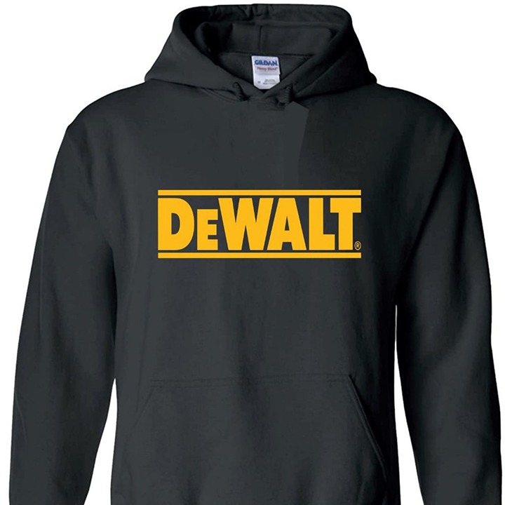 High-Quality Dewalt Logo Soft Hoodie for Handyman & Construction