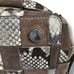 Michael Kors Dark Dune Khaki Vivian Python Snake Print Satchel Woven Tote Bag Sh