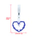NEW 2PCS BARBED WIRE BLUE JDM TSURIKAWA RING WHITE Handle Strap Drift Charm