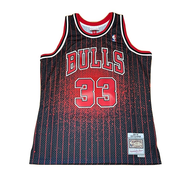 Mitchell & Ness Scottie Pippen Chicago Bulls Gradient Swingman Jersey Sz Large