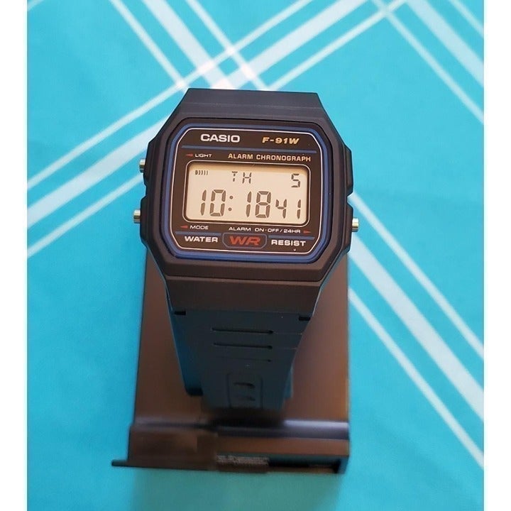 Casio F91W-1 Classic Resin Strap Digital Sport Watch Black