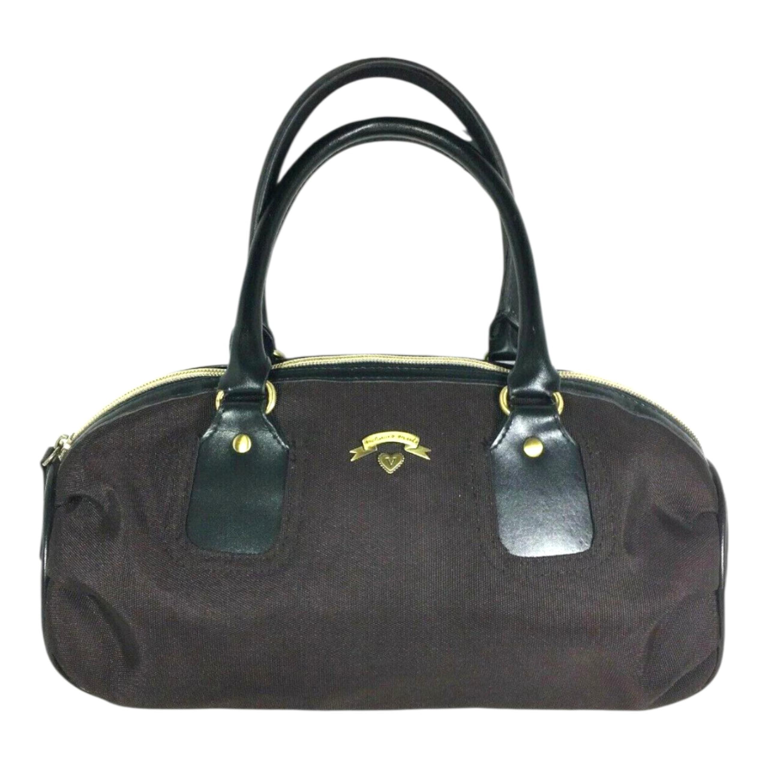 Y2k Vintage Victoria's Secret Nylon Faux Leather Handles Shoulder Purse Handbag