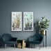 Original Acrylic Abstract Botanical Painting 2 Panel