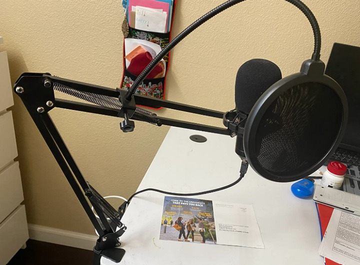 USB Microphone, Professional 192kHz/24Bit Plug & Play PC Computer Condenser