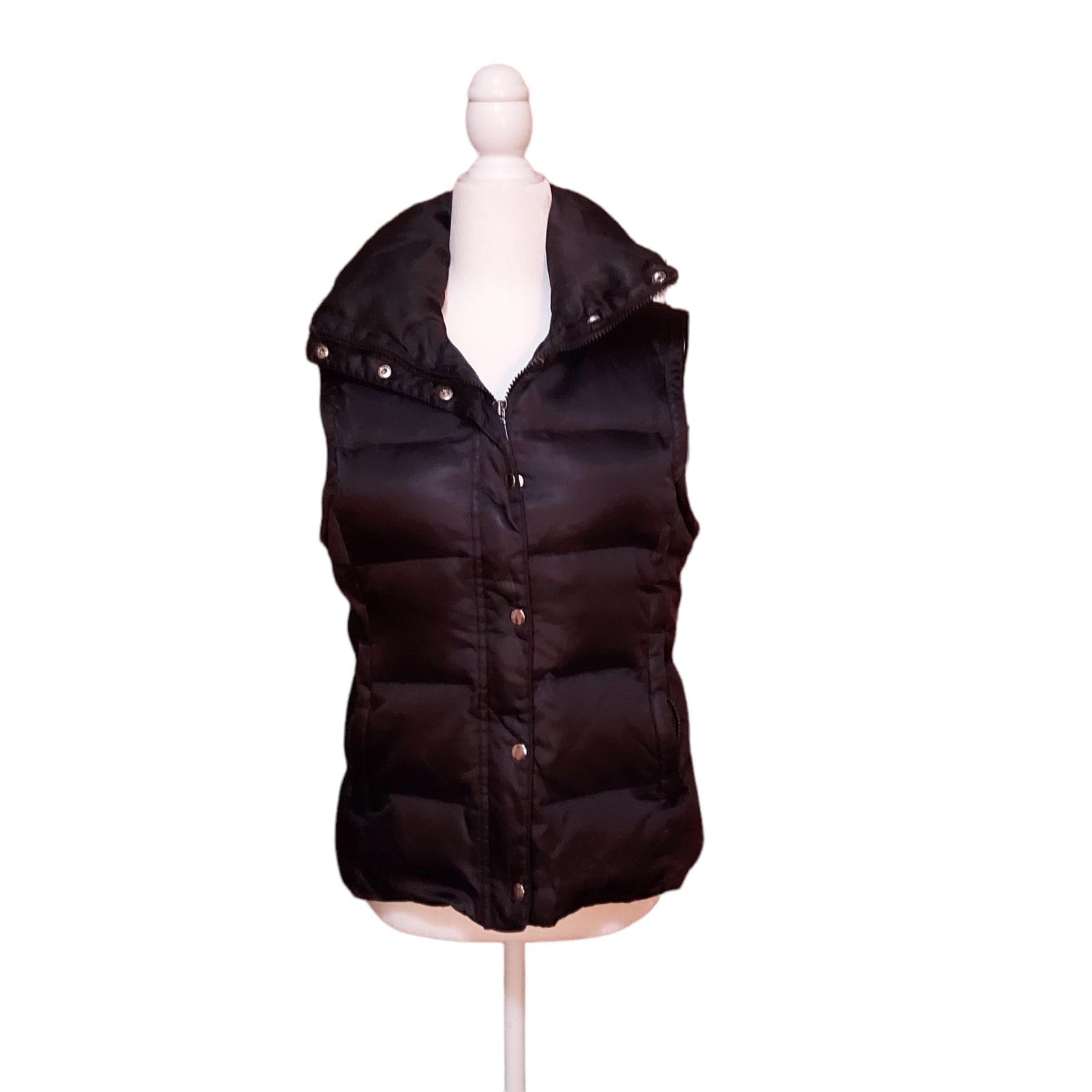 Express S Quilted Puffer Vest Black Woman 55% Duck Down 45% Feathers. Dimensions
