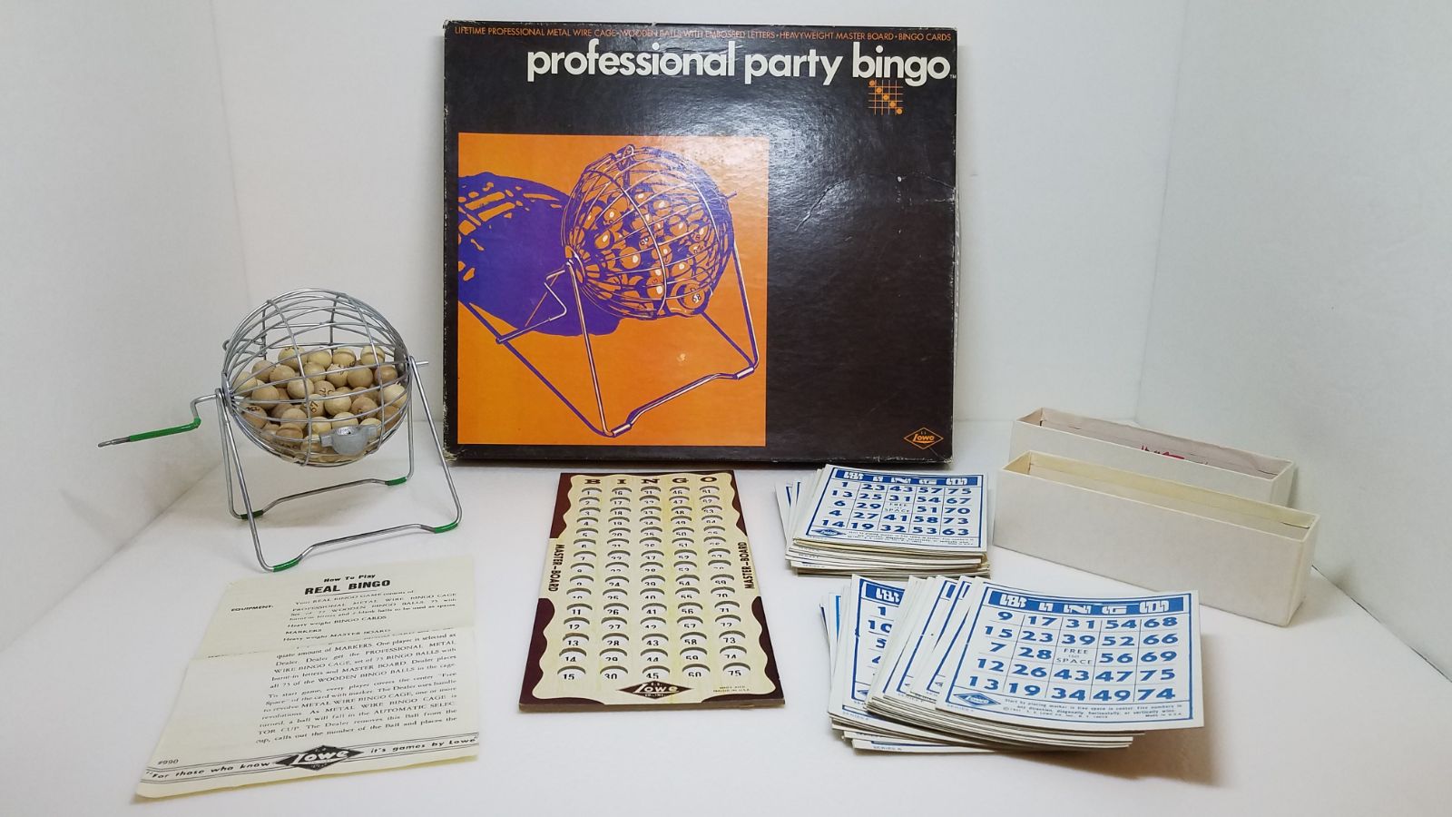 Professional Party Bingo 1970 E.S. LOWE