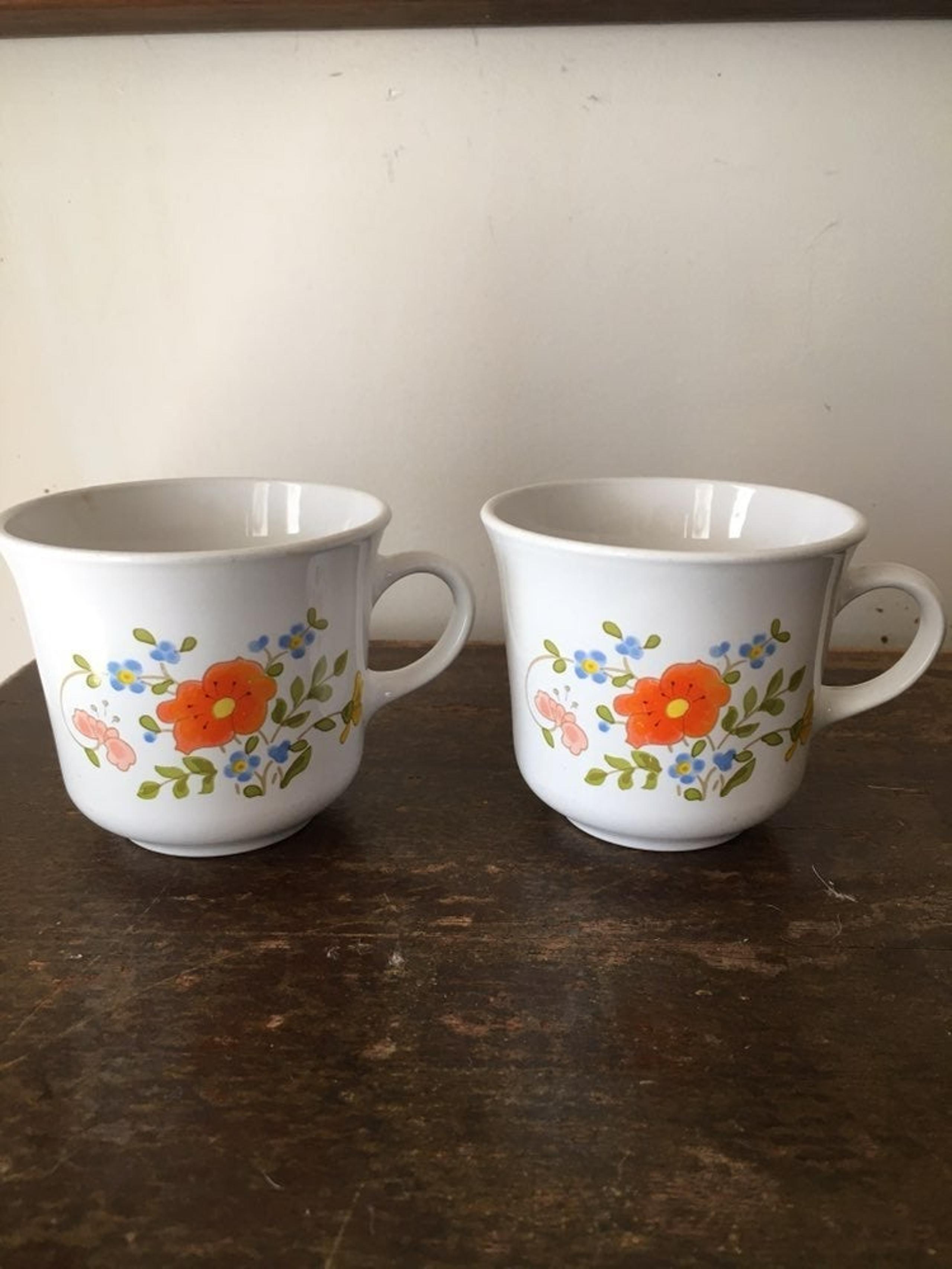 Corelle Corning Wildflowers Coffee / Tea mugs set of 2