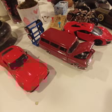 Big sized model cars (6) rolls Royce (age)? Harley from hobby lobby
