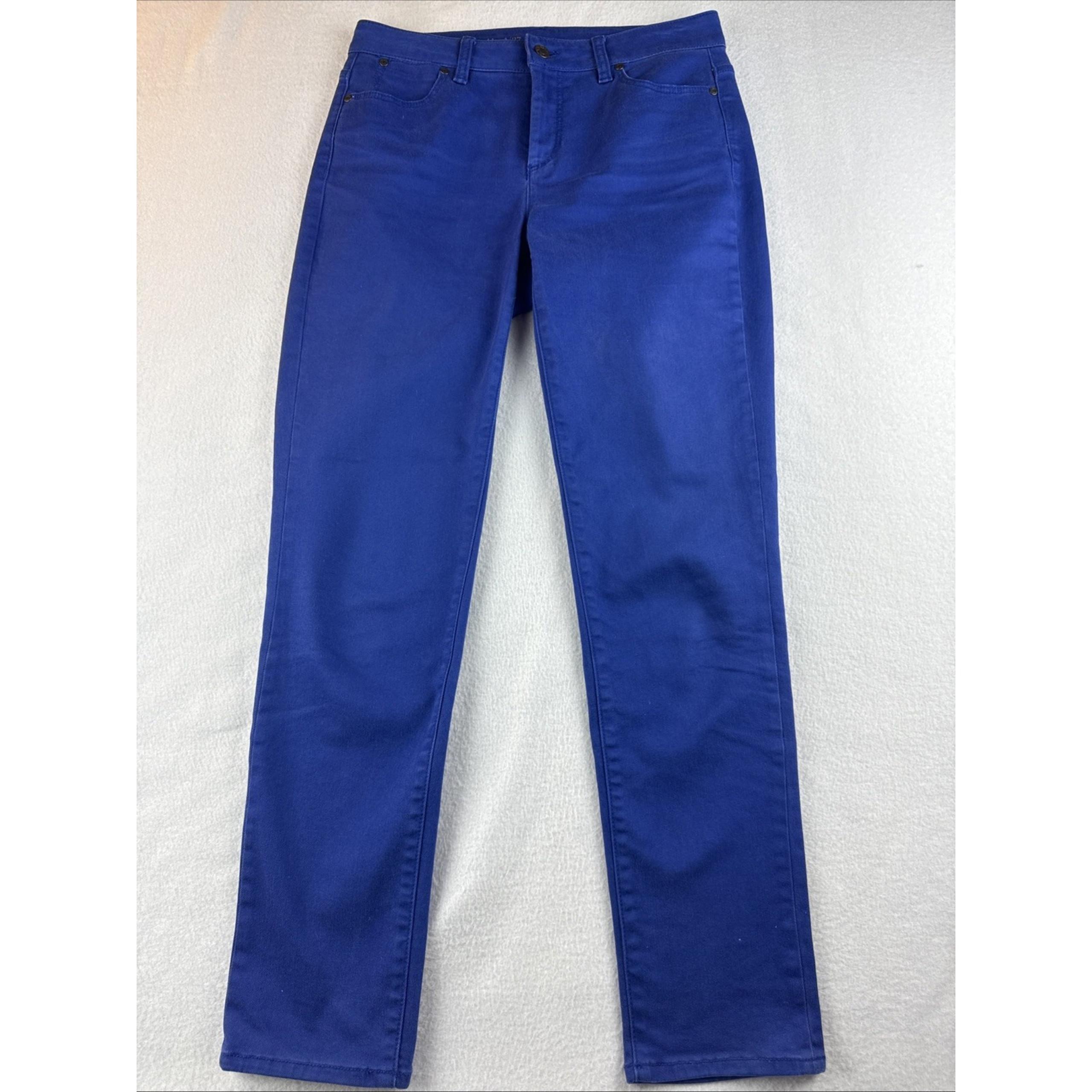 Talbots Heritage Slim Ankle Denim Royal Blue Jeans Women's Size 4/27