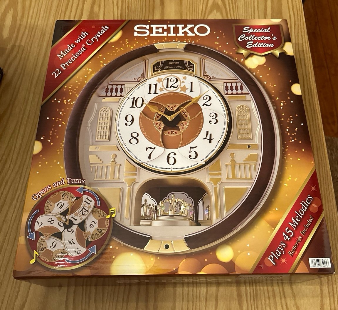 Seiko Special Collectors Edition Melodies in Motion Wall Clock, Golden Balconies