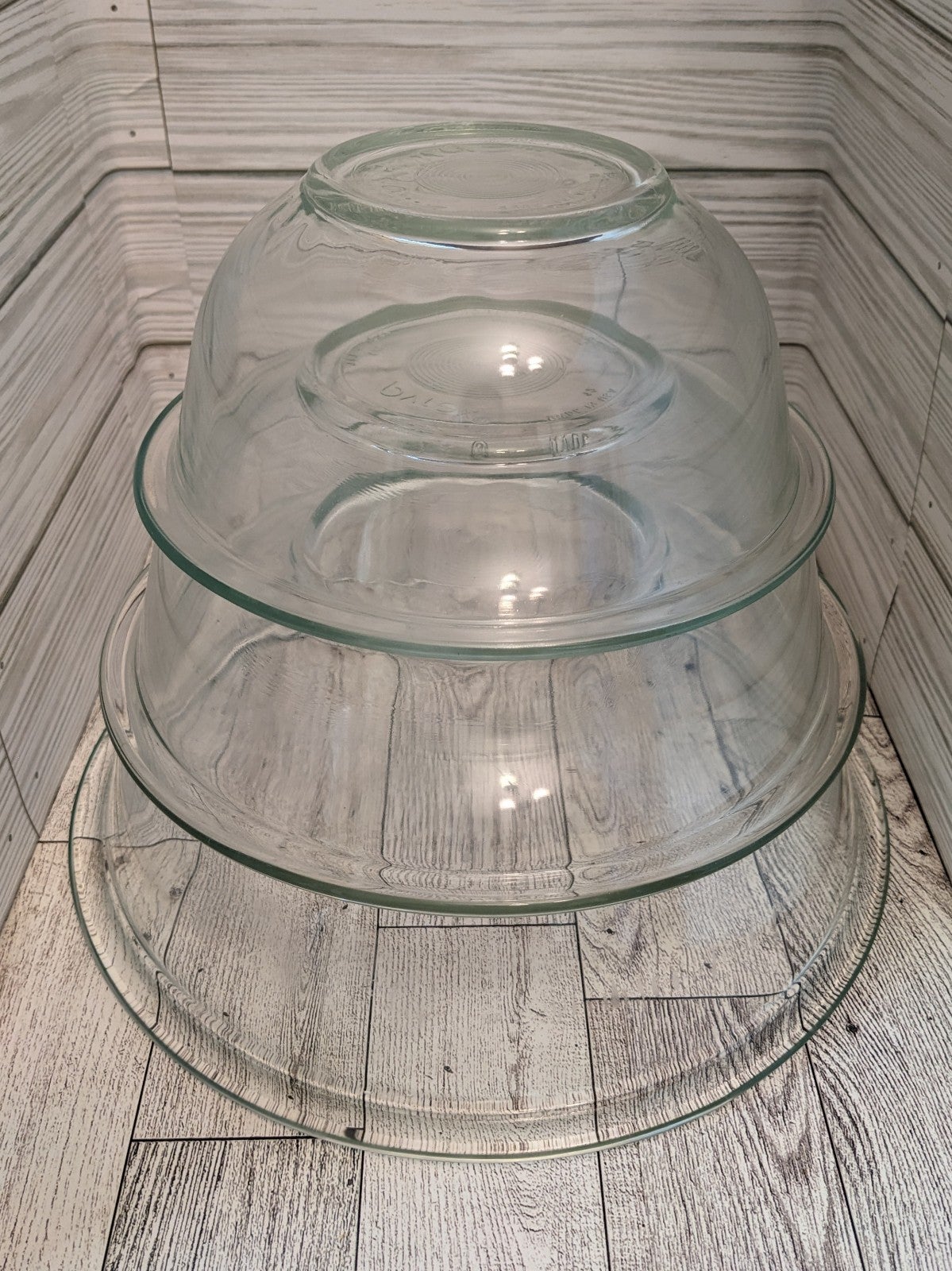 pyrex bowl mixing bowls set w/ one lid