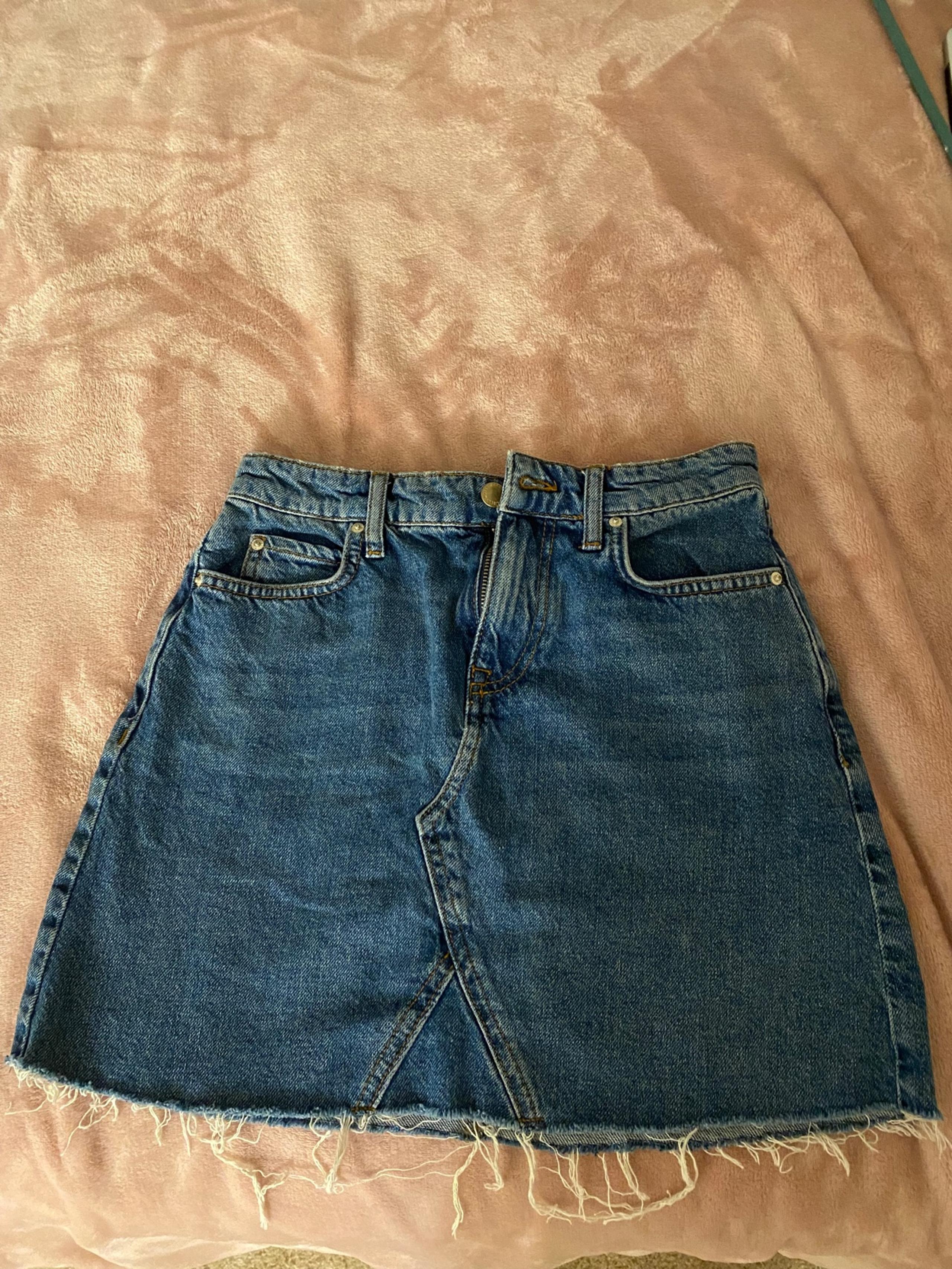 Miss Selfridge denim mini skirt