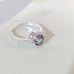 Simulated Ocean Mystic Topaz & White Sapphires Ring Size 6-3/4
