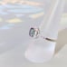 Simulated Ocean Mystic Topaz & White Sapphires Ring Size 6-3/4