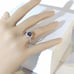 Simulated Ocean Mystic Topaz & White Sapphires Ring Size 6-3/4
