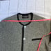 Giessmen Austria Grey Wool Jacket With Black Trim.