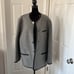 Giessmen Austria Grey Wool Jacket With Black Trim.